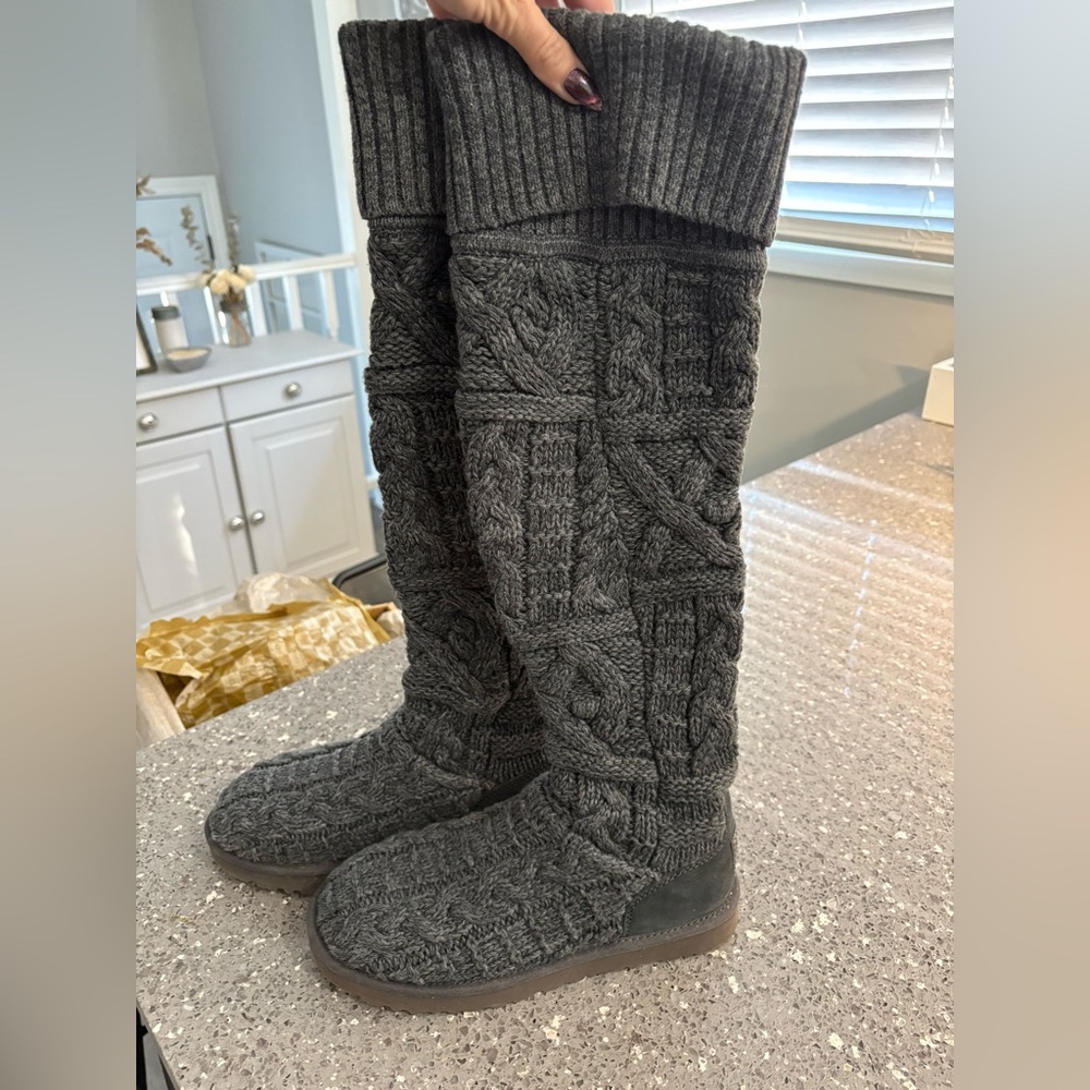 UGG Gray over the knee boots